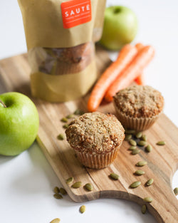 Carrot & Apple Muffins - 4 Pack